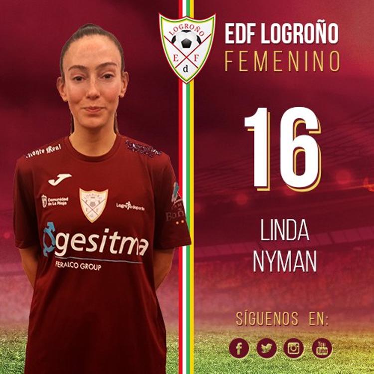 Linda Nyman, nuevo fichaje del EDF Logroño