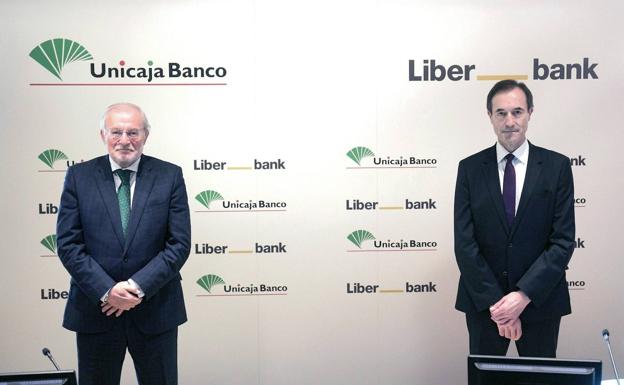 Unicaja y Liberbank reducen sus beneficios en 2020 antes de la fusión