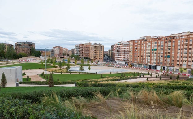 Logroño abrirá el martes la ampliación del parque del soterramiento, que en el futuro estará videovigilado