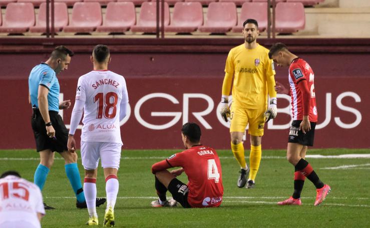 La derrota de la UD Logroñés ante el Mallorca, en imágenes