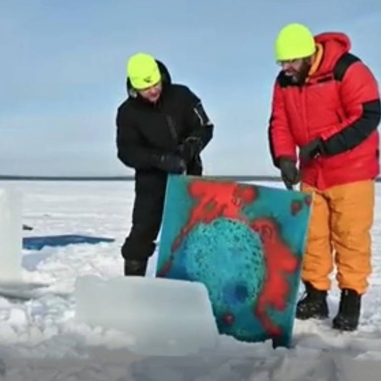 Arte bajo el hielo ártico