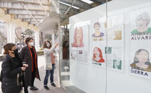 Meller, Hornos o Sufrategui, en la exposición 'Mujeres de cine de La Rioja' en El Espolón