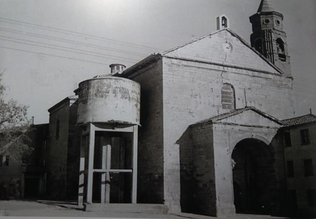 La Retina: un depósito de agua pegadito a la iglesia de Alcanadre