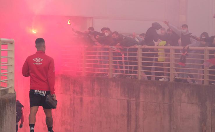 Así ha recibido la afición de la UD Logroñés a su equipo