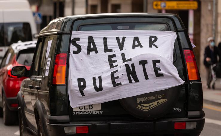 Caravana por el viaducto San Martín de Ortigosa