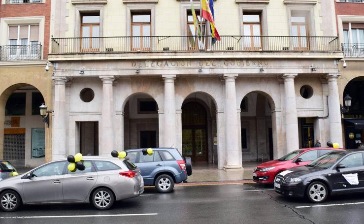 Caravana de interinos en Logroño