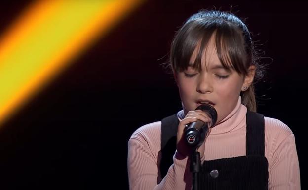Marina, una logroñesa en el estreno de 'La Voz Kids'