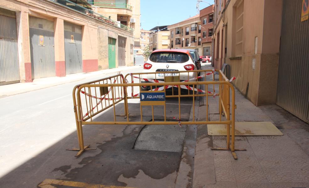 Reparada la avería que dejó sin agua a varias calles de la zona de Tambarría de Alfaro