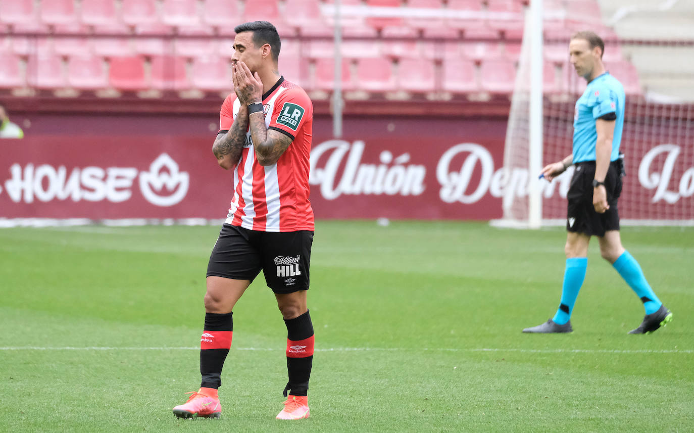 Las imágenes de la dura derrota de la UD Logroñés ante el Girona