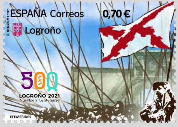 Emitido un sello del V centenario del asedio a Logroño
