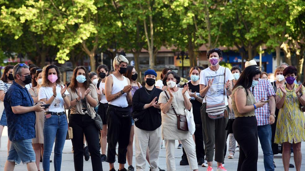 Concentración en Logroño contra la violencia machista