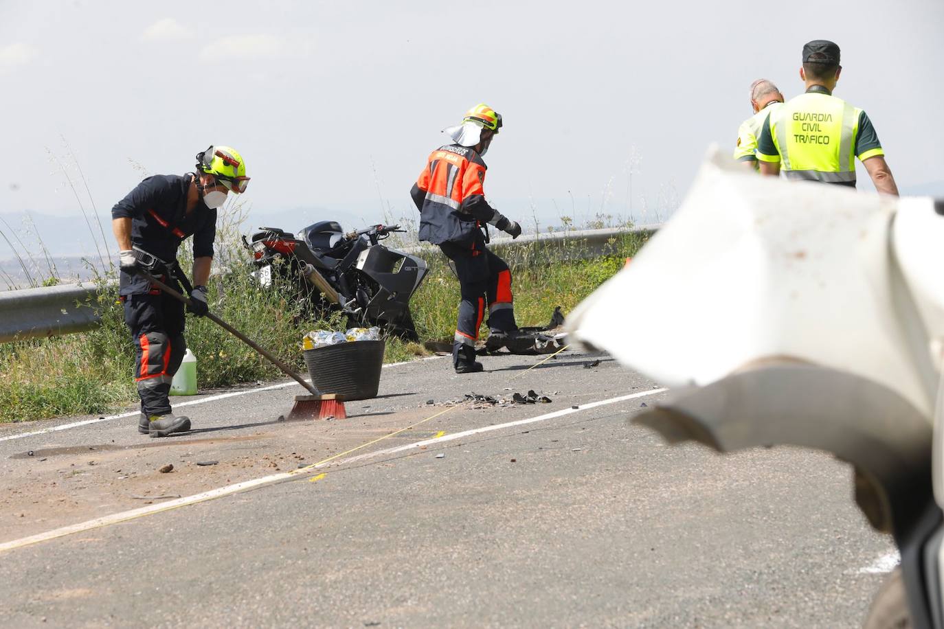 Un motorista de Tricio fallece en una colisión con un todoterreno entre Estollo y Villaverde