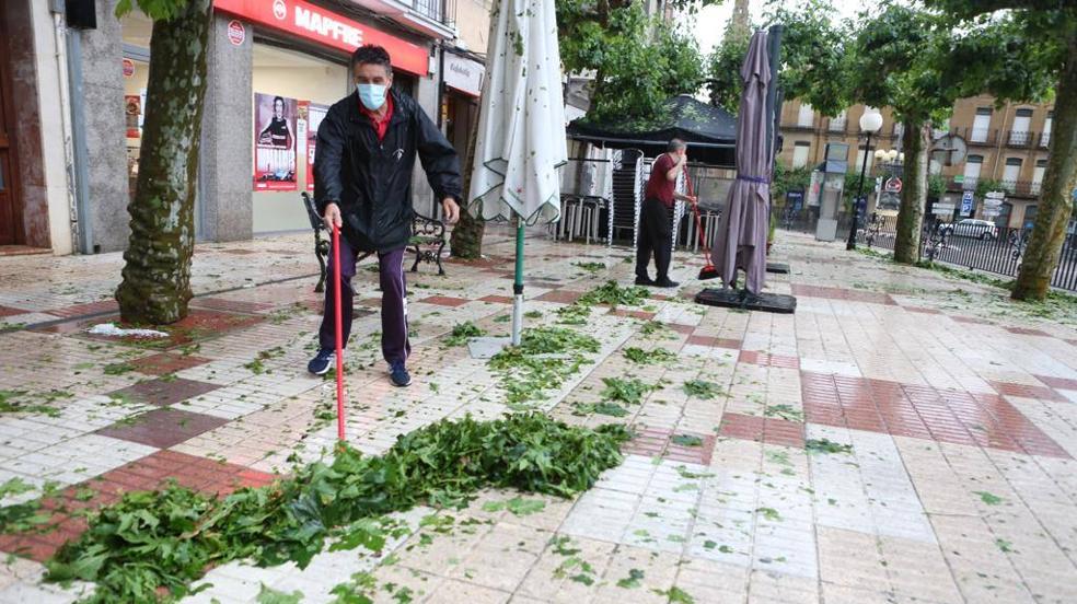 Los efectos de la tormenta en Santo Domingo