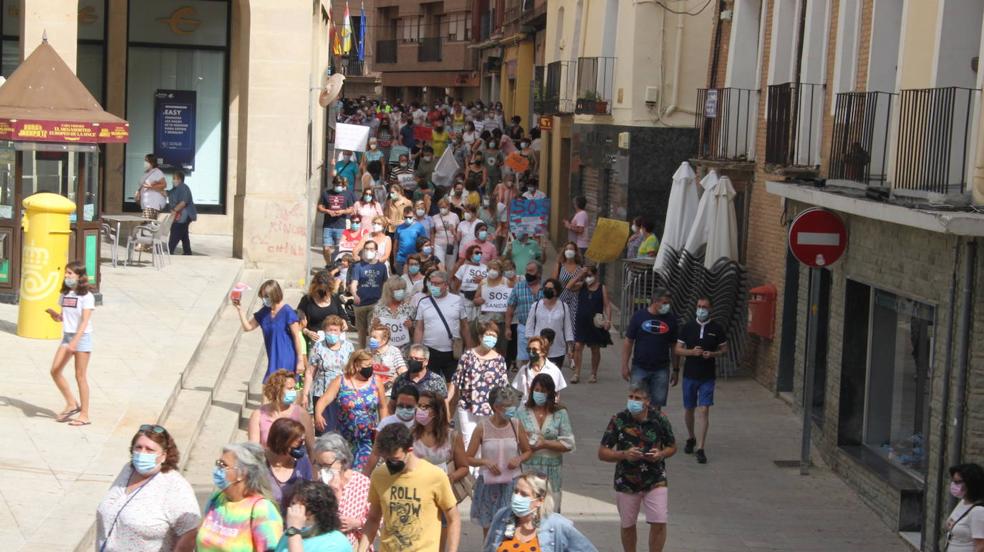 Manifestación en Alfaro por la Sanidad