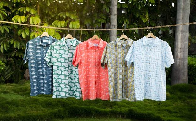 Camisas hawaianas con impronta gallega