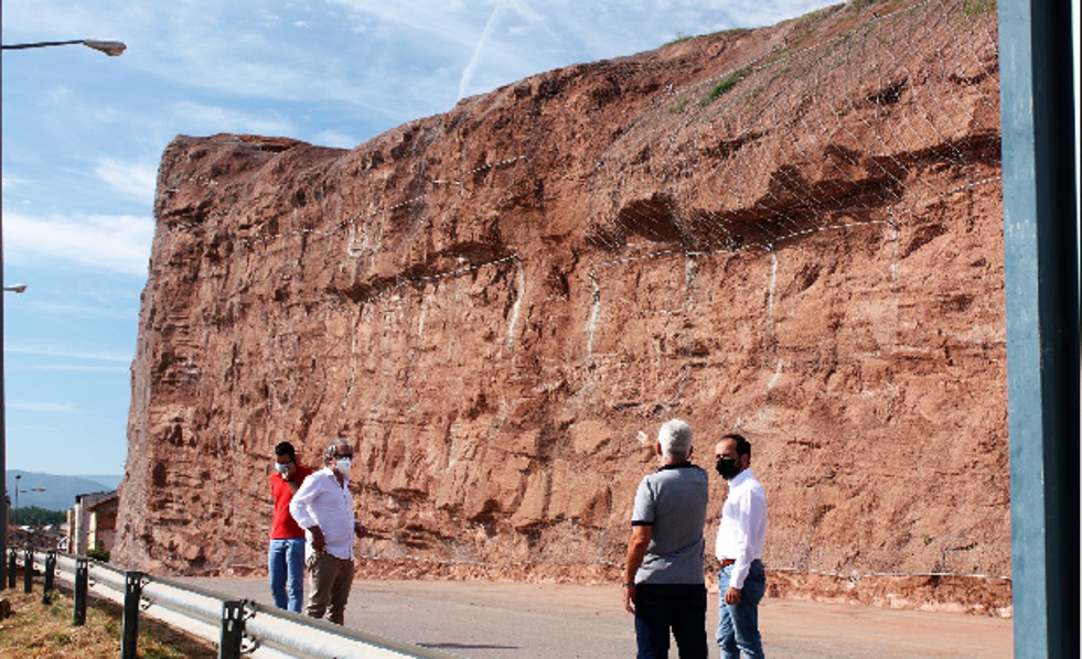 Las obras de Peñaescalera de Nájera, a falta de los trabajos en el firme de la calzada