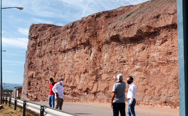 Las obras de Peñaescalera de Nájera, a falta de los trabajos en el firme de la calzada
