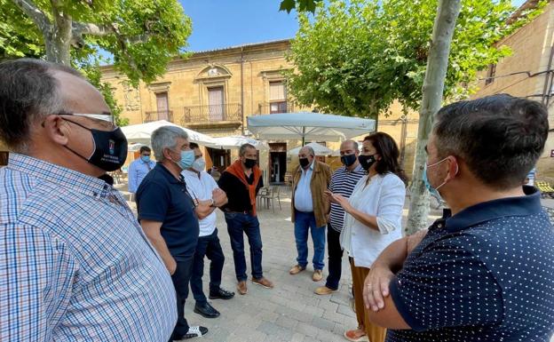 La presidenta Andreu visita las últimas intervenciones en San Vicente y Briones