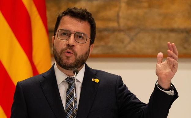 Aragonès avisa que «no renunciará» al referéndum