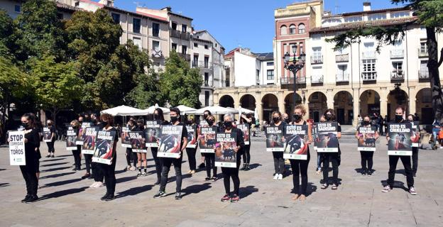 Activistas piden en Logroño «el fin de la tauromaquia»