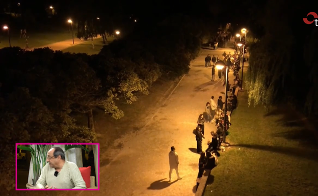 «De 4.000 nada. Calculo que el sábado en el parque del Ebro había 8.000 o 10.000 personas»