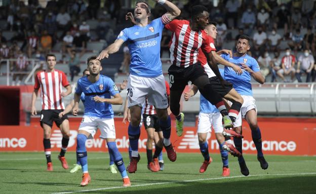 La UD Logroñés llega muy tarde a Lezama