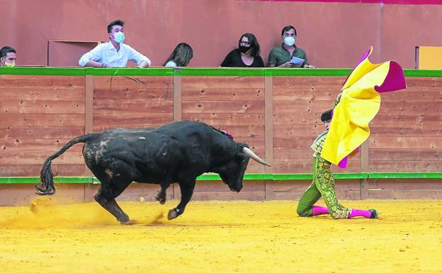 Lumbreras se lleva la tarde con una exigente novillada en Arnedo