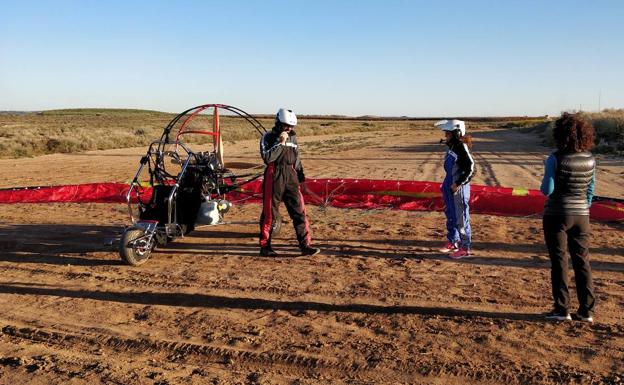 Atardecer en paramotor sobre Alfaro