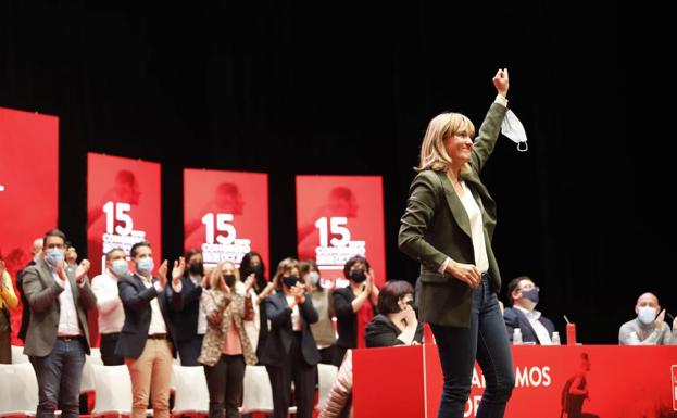 Pilar Alegría: «El PSOE está aquí y sigue en pie para trabajar y consolidar una recuperación justa»