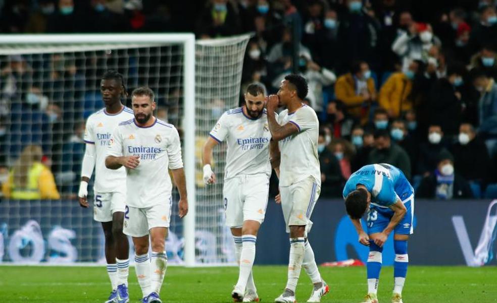 El Madrid vuelve a ganar sin convencer al Bernabéu