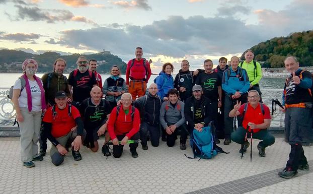 El club Sampol de Santo Domingo peregrinó por el Camino del Norte