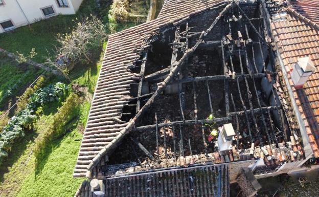Incendio en una vivienda en Ojacastro