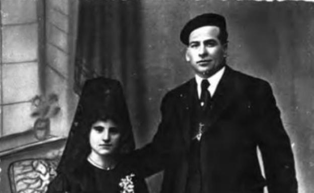 La Retina: boda de Enrique Fernández y Petra Rada en Quel en 1918