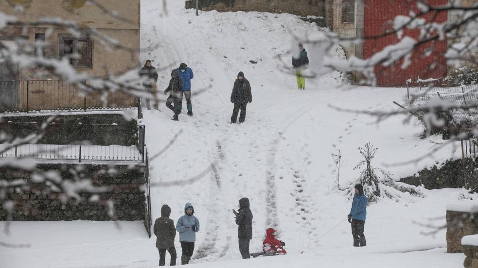 Los Cameros, cubiertos de nieve