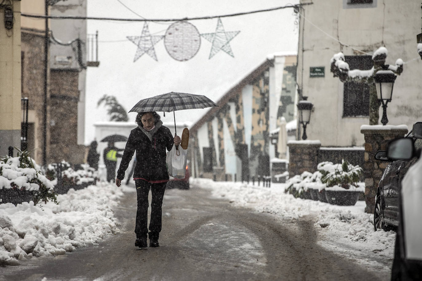 Los Cameros, cubiertos de nieve