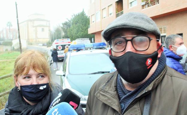 Los destrozos de la explosión de Lardero, desde dentro