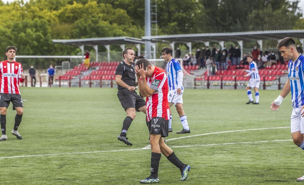 La UD Logroñés B, de gigante a pies de barro