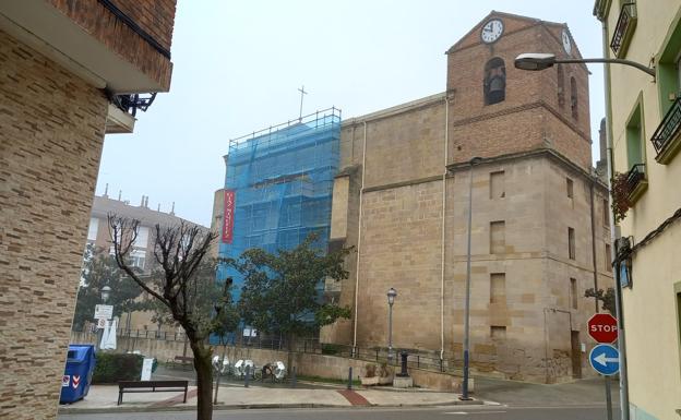 Comienza la restauración de la iglesia de Lardero