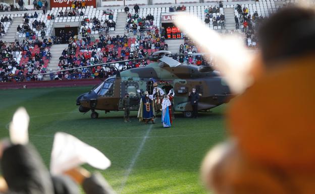 Los Reyes Magos llegan a Las Gaunas dos años después
