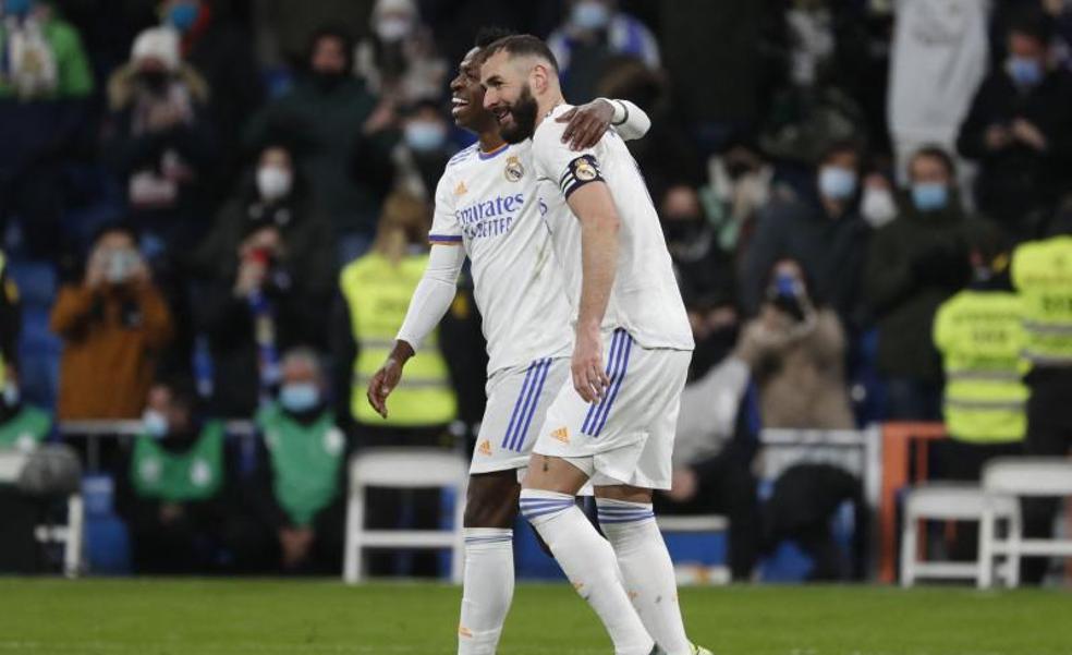 Benzema y Vinicius, un dúo de ataque casi sin igual en Europa