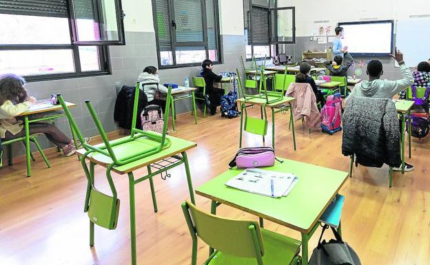 La sexta ola deja en sus casas a 242 docentes en el regreso a las aulas tras las Navidades