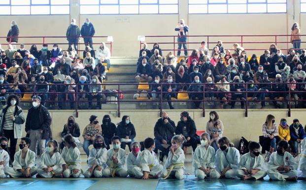 Exhibición solidaria de judo en Lardero