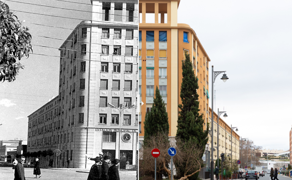 La estación de autobuses, hace 60 años