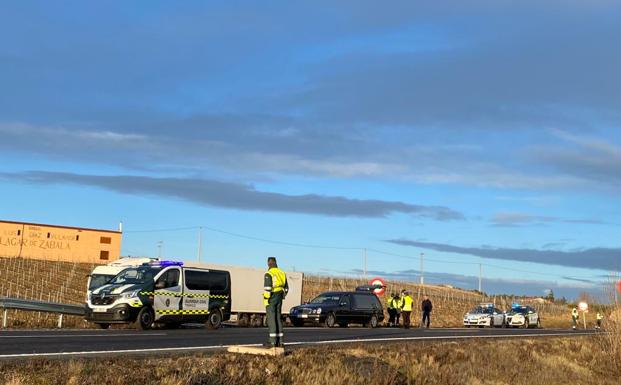 Fallece un hombre por causas naturales cuando conducía su camión a la altura de San Vicente de la Sonsierra