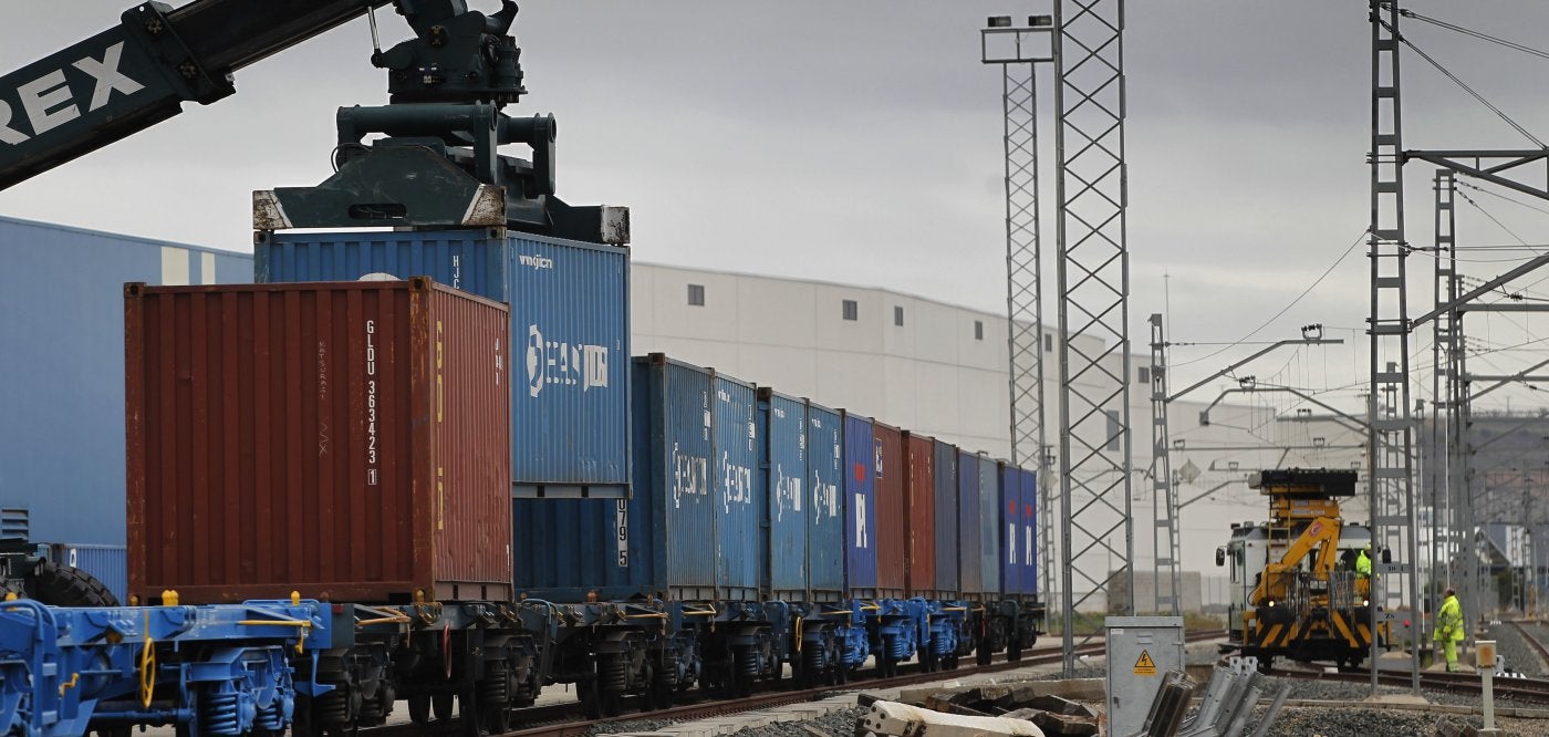 La estación de mercancías de Arrúbal, una terminal 'muerta' que solo da servicio a Crown