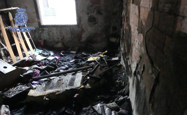 Detenido por quemar un piso en Logroño por un «ajuste de cuentas»