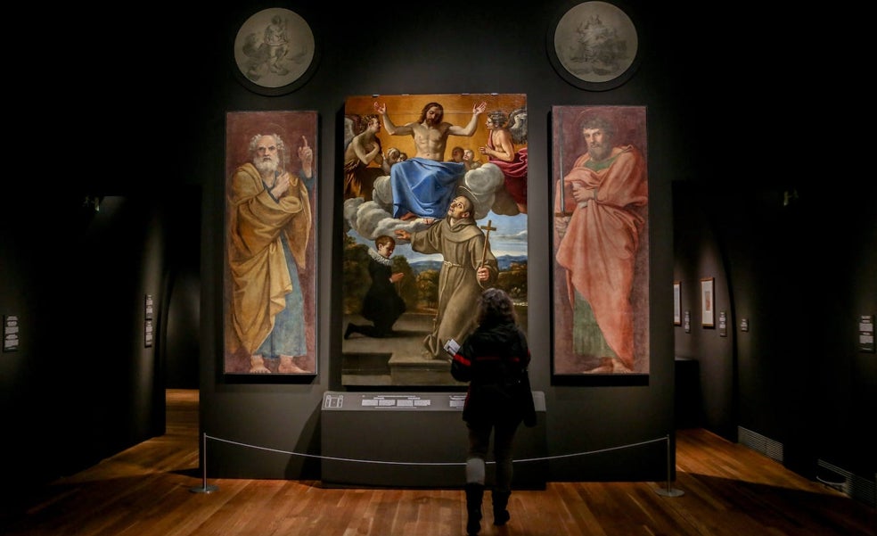 El Prado recrea la capilla pintada con frescos por Carracci