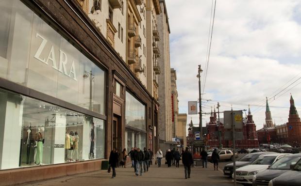 Inditex aguanta en Rusia en medio de la salida incesante de empresas