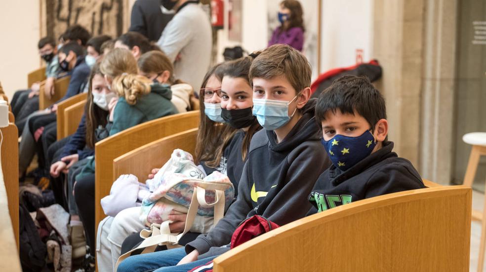 Escolares riojanos ejercen de diputados en el pleno de Aldeas Infantiles en el Parlamento