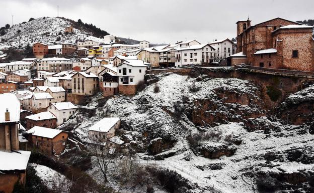 Aviso amarillo en la Ibérica riojana por bajas temperaturas de hasta 6 grados bajo cero este martes